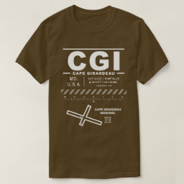 Cape Girardeau Regionale Luchthaven CGI T-shirt