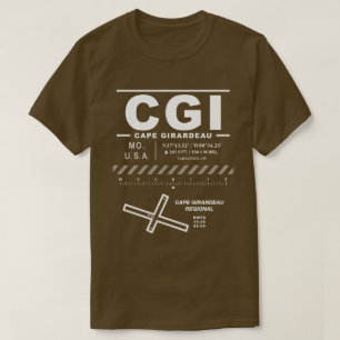 Cape Girardeau Regionale Luchthaven CGI T-shirt