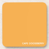 Cape Gooseberry gele kleurnaam Bier Onderzetter (Voorkant)