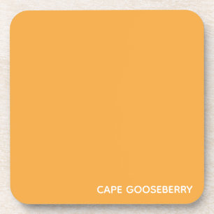 Cape Gooseberry gele kleurnaam Bier Onderzetter