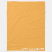 Cape Gooseberry gele kleurnaam Fleece Deken (Voorkant)