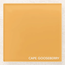 Cape Gooseberry gele kleurnaam Glazen Onderzetter