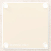 Cape Gooseberry gele kleurnaam Glazen Onderzetter (Achterkant)