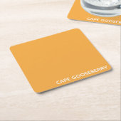 Cape Gooseberry gele kleurnaam Kartonnen Onderzetters (Schuin)