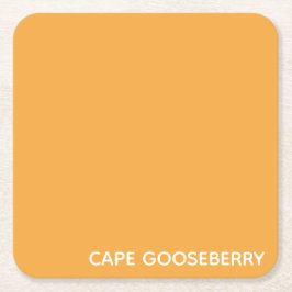 Cape Gooseberry gele kleurnaam Kartonnen Onderzetters