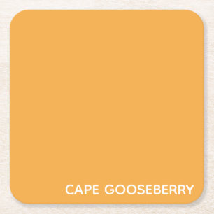 Cape Gooseberry gele kleurnaam Kartonnen Onderzetters