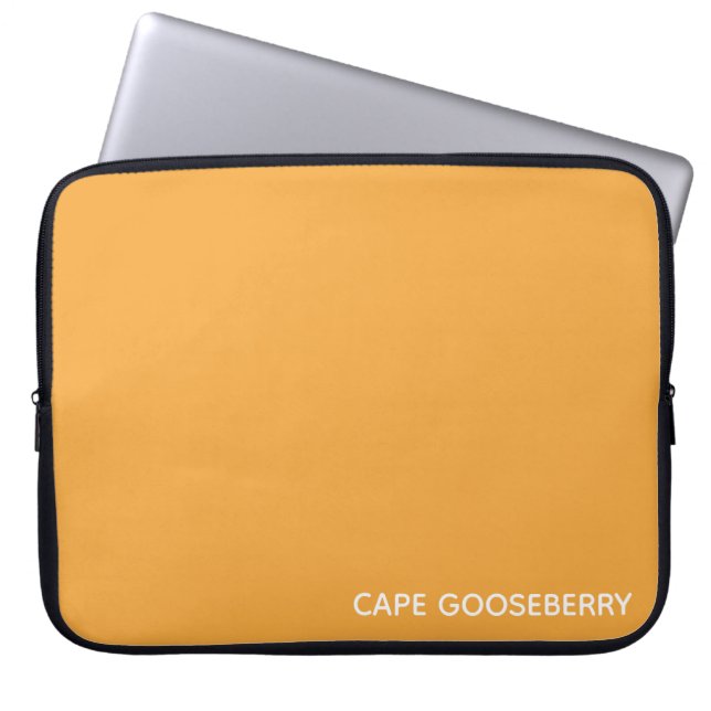 Cape Gooseberry gele kleurnaam Laptop Sleeve (Voorkant)