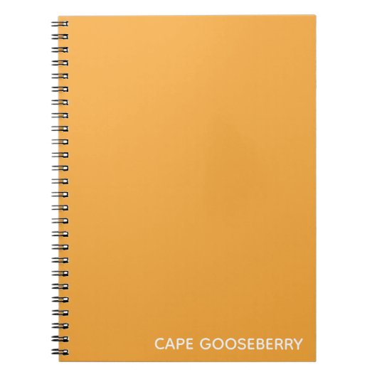 Cape Gooseberry gele kleurnaam Notitieboek (Voorkant)