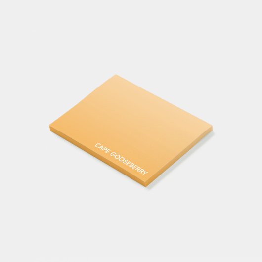 Cape Gooseberry gele kleurnaam Post-it® Notes (Schuin)