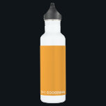 Cape Gooseberry gele kleurnaam Waterfles<br><div class="desc">Kaap Gooseberry,  ook bekend als Physalis,  is een plant van de familie van de nachtschaduw,  waarvan de bessen in een beschermende papierlak groeien. Hier geeft de kenmerkende warme gele kleur van de bes zijn naam aan een van de nomencolor' handtekeningshades.</div>