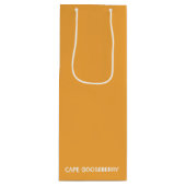 Cape Gooseberry gele kleurnaam Wijn Cadeautas (Voorkant)