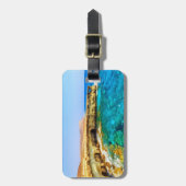 Cape Greco Cyprus gestileerd Bagagelabel (Voorkant verticaal)