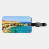Cape Greco Cyprus gestileerd Bagagelabel (Achterkant horizontaal)