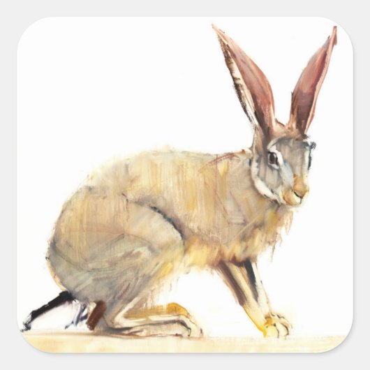 Cape Hare 2010 2 Vierkante Sticker (Voorkant)