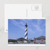 cape hattera ' s lichthuis nc briefkaart (Voorkant / Achterkant)