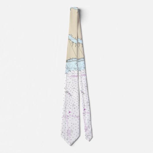 Cape Hatteras aan Charleston Authentic Nautical Stropdas (Voorkant)