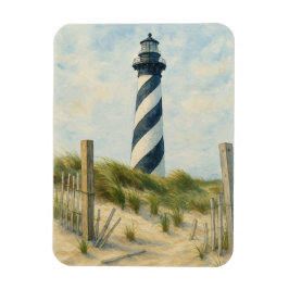 Cape Hatteras Lighthouse Aquarel Magneet