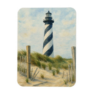 Cape Hatteras Lighthouse Aquarel Magneet