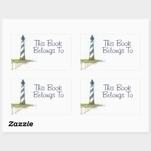 Cape Hatteras Lighthouse Book Label Stickers (Vel)