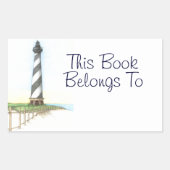 Cape Hatteras Lighthouse Book Label Stickers (Voorkant)