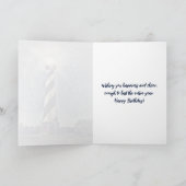 Cape Hatteras Lighthouse Buitenbanken OBX Birthday Kaart (Binnen)