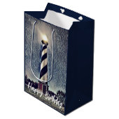 Cape Hatteras Lighthouse Buitenbanken OBX Birthday Medium Cadeauzakje (Voorkant Gekanteld)