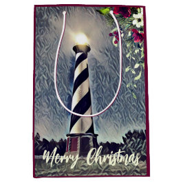 Cape Hatteras Lighthouse Buitenbanken OBX Kerstmis Medium Cadeauzakje