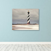 CAPE HATTERAS LIGHTHOUSE CANVAS AFDRUK (Insitu (Houten vloer))