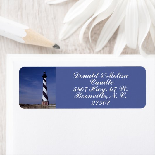 CAPE HATTERAS LIGHTHOUSE ETIKET (Insitu)