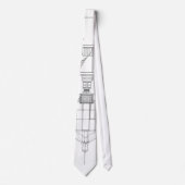 Cape Hatteras Lighthouse Lantern Room Blueprint Stropdas (Voorkant)