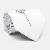 Cape Hatteras Lighthouse Lantern Room Blueprint Stropdas (Opgerold)