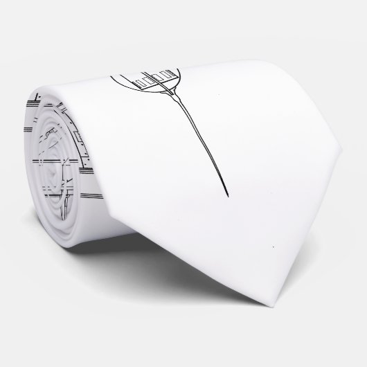 Cape Hatteras Lighthouse Lantern Room Blueprint Stropdas (Opgerold)