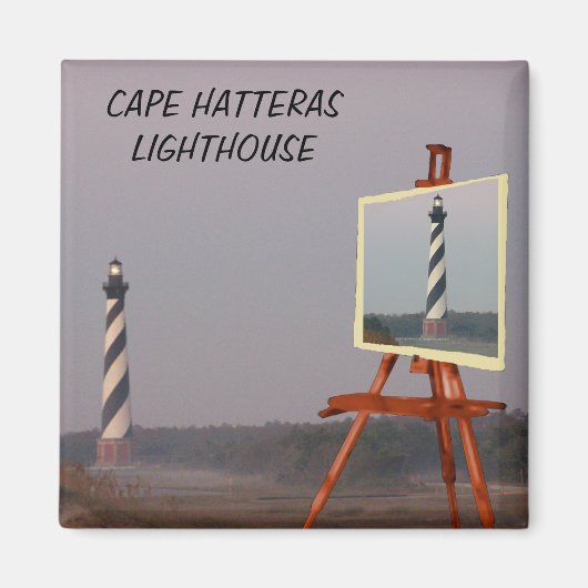 CAPE HATTERAS LIGHTHOUSE-MAGNET MAGNEET (Voorkant)