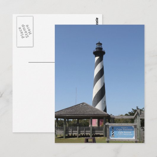 Cape Hatteras Lighthouse NC, briefkaart (Voorkant / Achterkant)