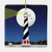 Cape Hatteras Lighthouse North Carolina Keramisch Ornament (Achterkant)