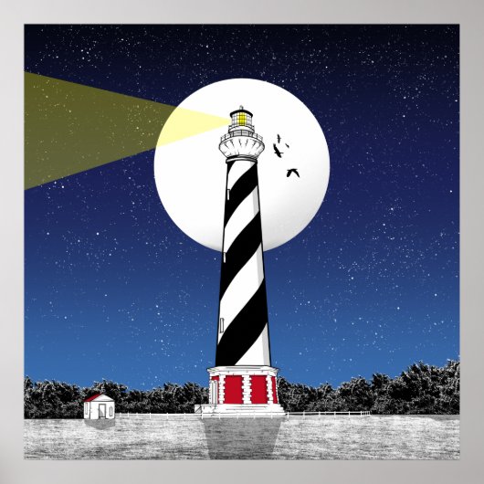 Cape Hatteras Lighthouse North Carolina Poster (Voorkant)