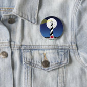 Cape Hatteras Lighthouse North Carolina Ronde Button 5,7 Cm (In situ)