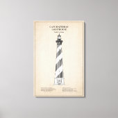 Cape Hatteras Lighthouse - North Carolina - SBD Canvas Afdruk (Voorkant)