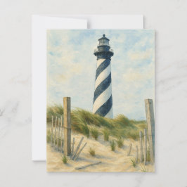 Cape Hatteras Lighthouse Watercolor Briefkaart