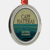Cape Hatteras National Seashore Ocean Birds Metalen Ornament (Rechts)