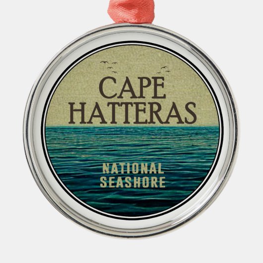 Cape Hatteras National Seashore Ocean Birds Metalen Ornament (Voorkant)