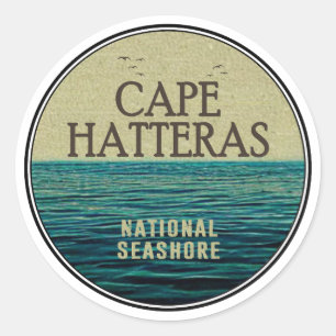 Cape Hatteras National Seashore Ocean Birds Ronde Sticker