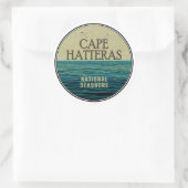 Cape Hatteras National Seashore Ocean Birds Ronde Sticker (Tas)