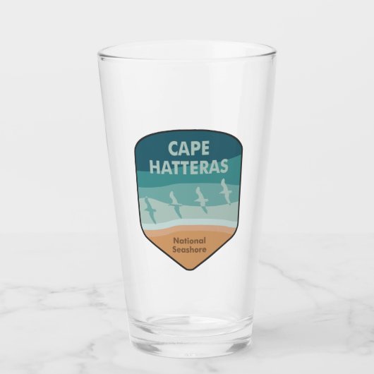 Cape Hatteras National Seashore Seagulls Glas (Voorkant)