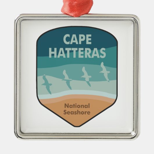 Cape Hatteras National Seashore Seagulls Metalen Ornament (Voorkant)
