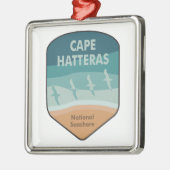 Cape Hatteras National Seashore Seagulls Metalen Ornament (Links)