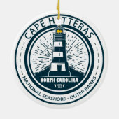 Cape Hatteras Nationale Seashore Buitenbanken Keramisch Ornament (Achterkant)