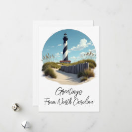 Cape Hatteras North Carolina Feestdagenkaart