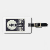 Cape Hatteras North Carolina Lighthouse Moon Bagagelabel (Voorkant horizontaal)