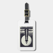 Cape Hatteras North Carolina Lighthouse Moon Bagagelabel (Voorkant verticaal)